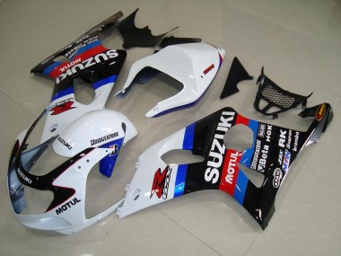 Carenagem Moto GSXR 1000 K1 00-02 - Preto Branco Azul