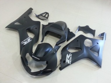 Carenagem Moto GSXR 1000 K1 00-02 - Preto Fosco & Prata GSXR