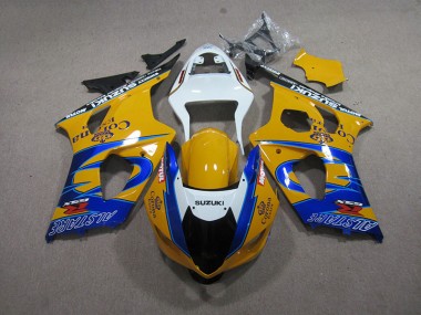 Carenagem Moto GSXR 1000 K3 03-04 - Amarelo Azul Corona Extra