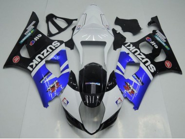 Carenagem Moto GSXR 1000 K3 03-04 - Azul Branco & Preto