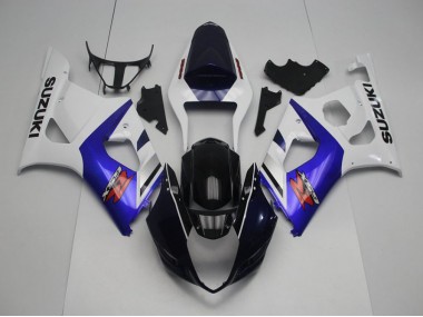 Carenagem Moto GSXR 1000 K3 03-04 - Azul Escuro Frente & Azul