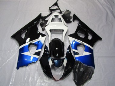 Carenagem Moto GSXR 1000 K3 03-04 - Azul Preto Branco