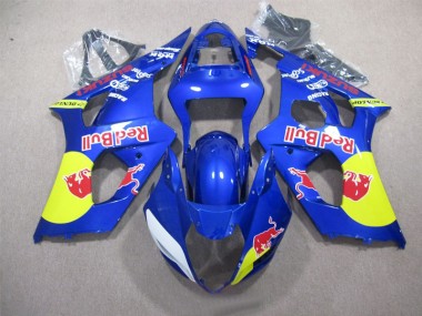 Carenagem Moto GSXR 1000 K3 03-04 - Azul Red Bull