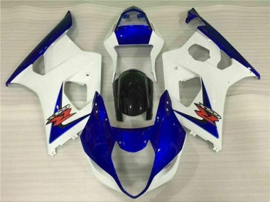 Carenagem Moto GSXR 1000 K3 03-04 - Branco Azul