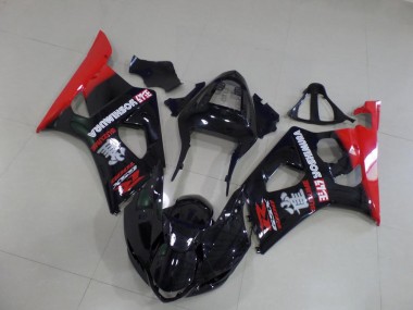 Carenagem Moto GSXR 1000 K3 03-04 - Preto & Vermelho