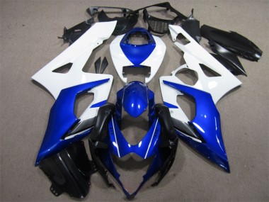 Carenagem Moto GSXR 1000 K5 05-06 - Azul Branco