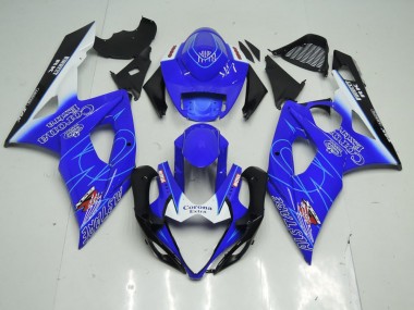 Carenagem Moto GSXR 1000 K5 05-06 - Azul Corona