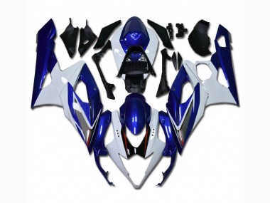 Carenagem Moto GSXR 1000 K5 05-06 - Branco Azul