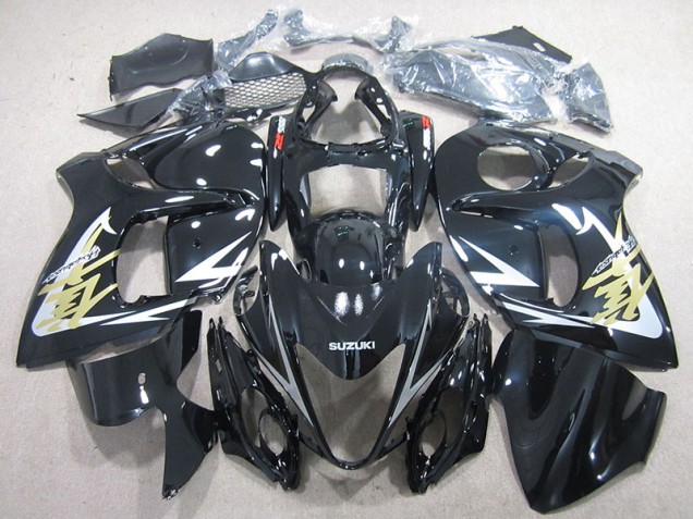 Carenagem Moto GSXR 1300 Hayabusa 08-19 - Preto Ouro Decalque