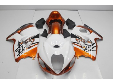 Carenagem Moto GSXR 1300 Hayabusa 96-07 - Branco Laranja