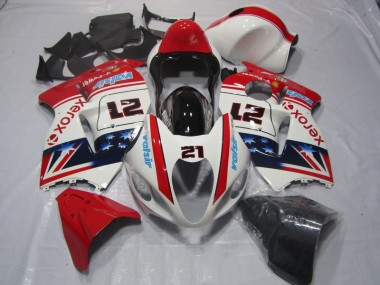 Carenagem Moto GSXR 1300 Hayabusa 96-07 - Branco Vermelho Xerox 21