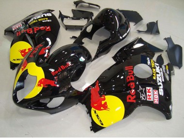 Carenagem Moto GSXR 1300 Hayabusa 96-07 - Preto Amarelo Red Bull