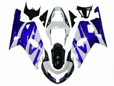 Carenagem Moto GSXR 600 / 750 K1 K2 K3 01-03 - Azul Branco