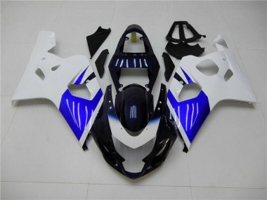 Carenagem Moto GSXR 600 / 750 K4 04-05 - Branco Azul