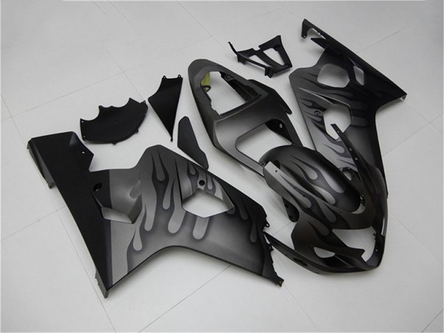 Carenagem Moto GSXR 600 / 750 K4 04-05 - Preto Cinzento