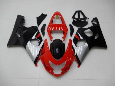 Carenagem Moto GSXR 600 / 750 K4 04-05 - Vermelho Preto