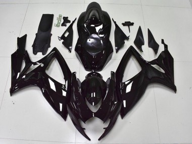 Carenagem Moto GSXR 600 / 750 K6 06-07 - Preto Brilhante