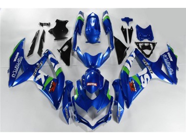 Carenagem Moto GSXR 600 / 750 K8 08-10 - Azul Branco Verde