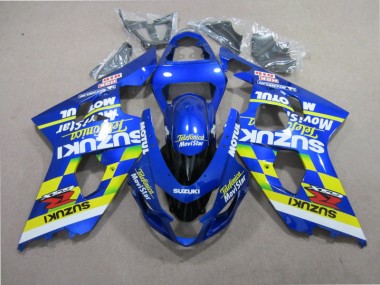 Carenagem Moto GSXR 600 K1 K2 K3 01-03 - Azul Telefunica Movistar