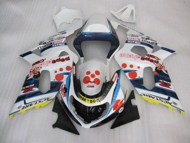 Carenagem Moto GSXR 600 K1 K2 K3 01-03 - Branco Azul Dark Dog