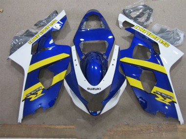 Carenagem Moto GSXR 600 K4 04-05 - Azul Branco Amarelo