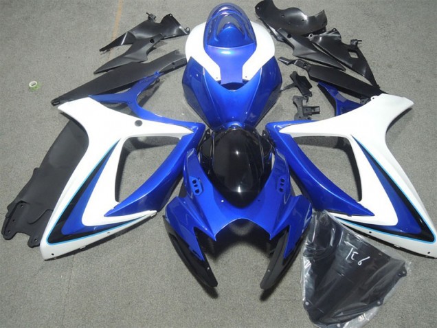 Carenagem Moto GSXR 600 K6 06-07 - Azul Branco Preto
