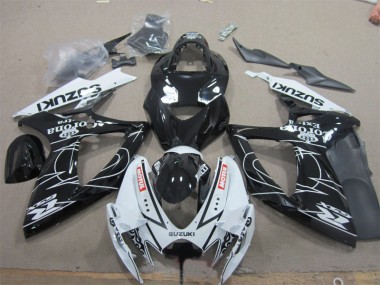 Carenagem Moto GSXR 600 K6 06-07 - Preto Branco Corona Extra Motul