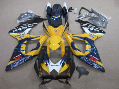 Carenagem Moto GSXR 600 K8 08-10 - Azul Amarelo Corona Extra