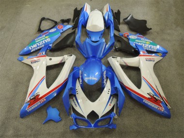 Carenagem Moto GSXR 600 K8 08-10 - Azul Branco & Decalques