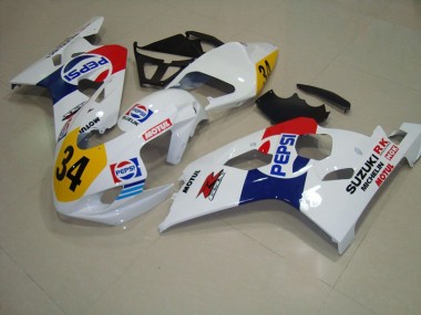 Carenagem Moto GSXR 750 K4 04-05 - Branco Azul Pepsi 34