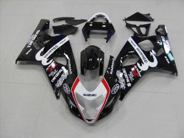 Carenagem Moto GSXR 750 K4 04-05 - Preto Vermelho Baliza