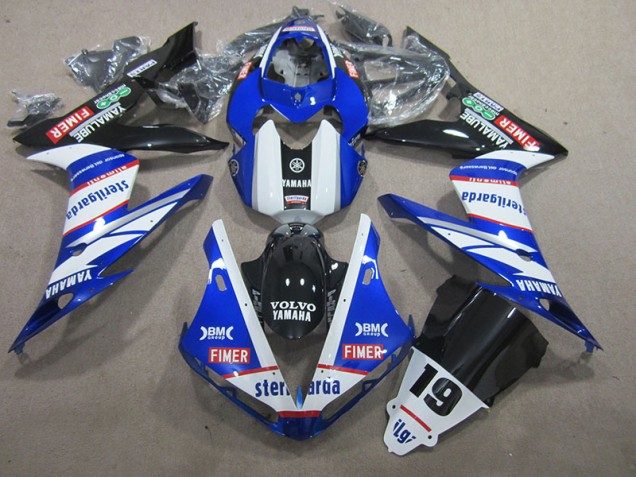 Carenagem Moto R1 04-06 - Azul Branco Volvo Sterilgarda 19