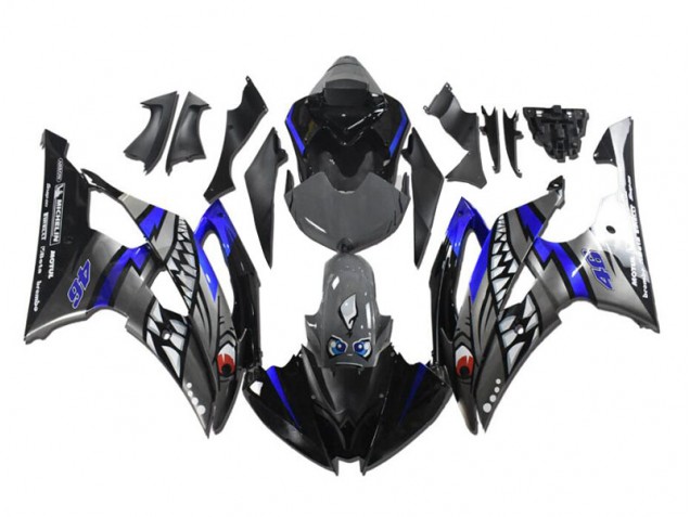 Carenagem Moto R1 09-11 - Cinzento Azul Tubarão