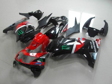 Carenagem Moto ZX 250R 08-12 - Vermelho & Preto Monster