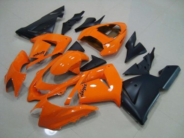 Carenagem Moto ZX10R 03-05 - Laranja Preto Fosco