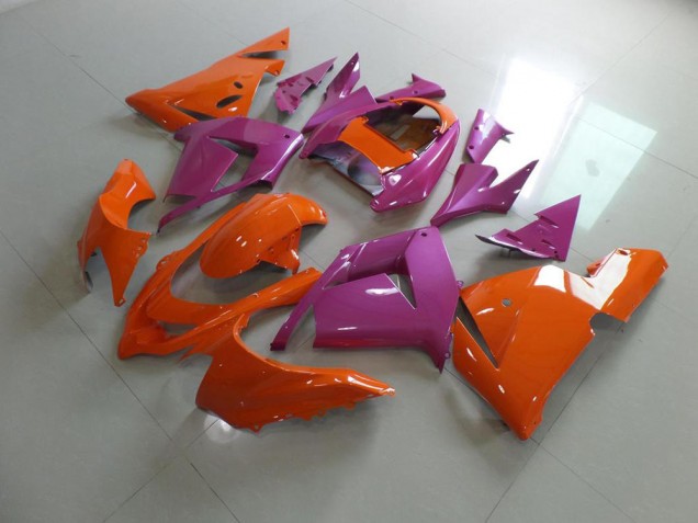 Carenagem Moto ZX10R 03-05 - Laranja & Rosa