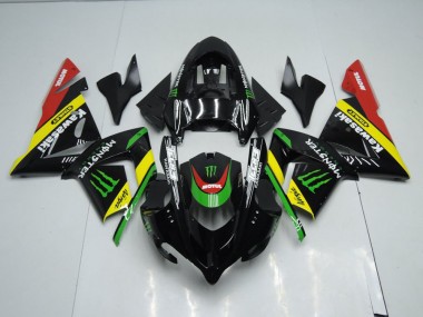 Carenagem Moto ZX10R 03-05 - Preto Amarelo Monster