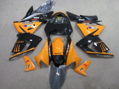 Carenagem Moto ZX10R 03-05 - Preto Laranja 3M Monster