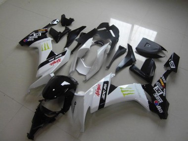 Carenagem Moto ZX10R 08-10 - Branco Monster