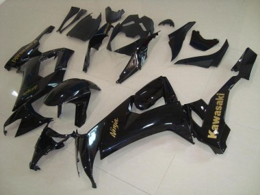 Carenagem Moto ZX10R 08-10 - Preto Brilhante & Ouro Adesivo