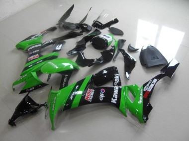 Carenagem Moto ZX10R 08-10 - Verde Preto Kick