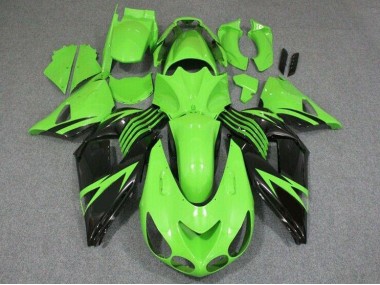 Carenagem Moto ZX14R ZZR 1400 06-11 - Verde Preto