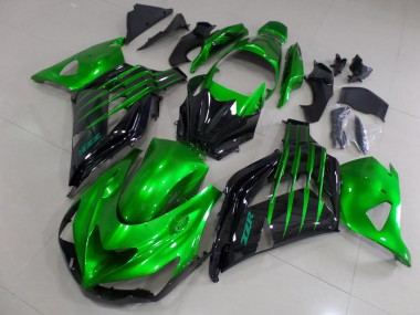 Carenagem Moto ZX14R ZZR 1400 12-21 - Doce Verde & Preto