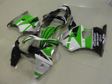 Carenagem Moto ZX6R 00-02 - Verde Branco Listra