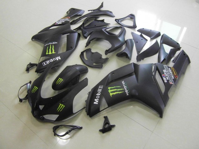 Carenagem Moto ZX6R 07-08 - Preto Fosco Monster