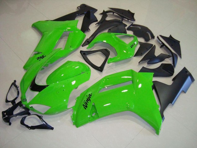 Carenagem Moto ZX6R 07-08 - Verde Preto Fosco