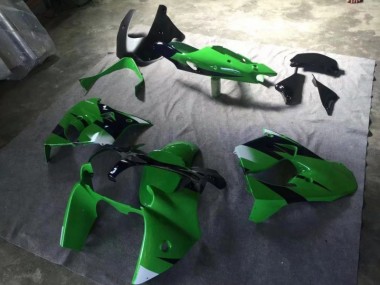 Carenagem Moto ZX9R 00-01 - Verde Preto Fosco Tinta Azul