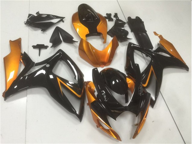 Carroçaria Moto GSXR 600 / 750 K6 06-07 - Preto Laranja