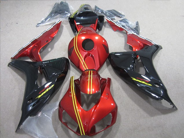 Injeção Kit Carenagem CBR 1000RR 06-07 - Preto Vermelho Amarelo