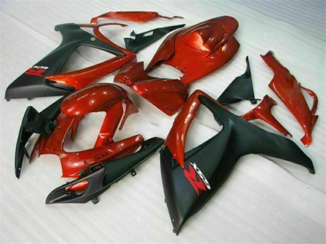 Injeção Kit Carenagem Moto GSXR 600 / 750 K6 06-07 - Vermelho Preto